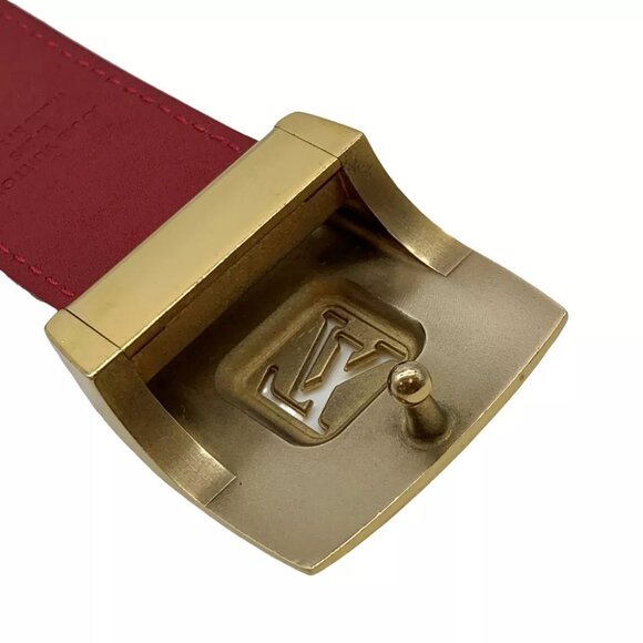 LOUIS VUITTON Saint Tulle 75/30 Belt Multi-Color Canvas - Picture 8 of 11